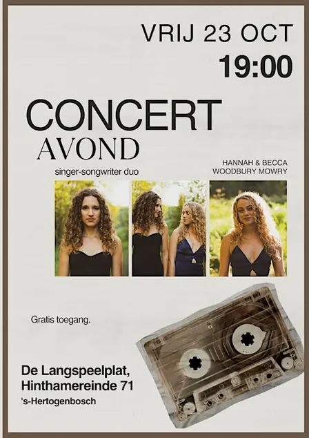 singer-songwriter concertavond