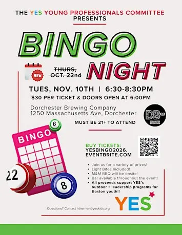 BINGO Night to Benefit YES