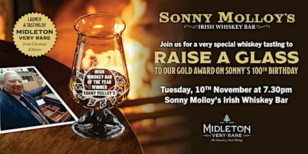 Raise a Glass to Our Gold Award on Sonny's 100th Birthday