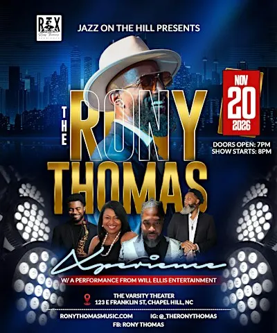Jazz on the Hill presents The Rony Thomas Xperience