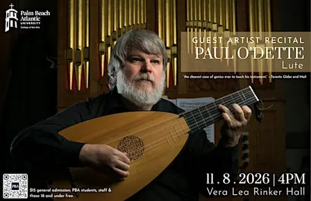 Guest Artist: Paul O'Dette, Lute