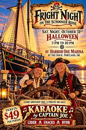 Fright Night on the Schooner Rose for Halloween