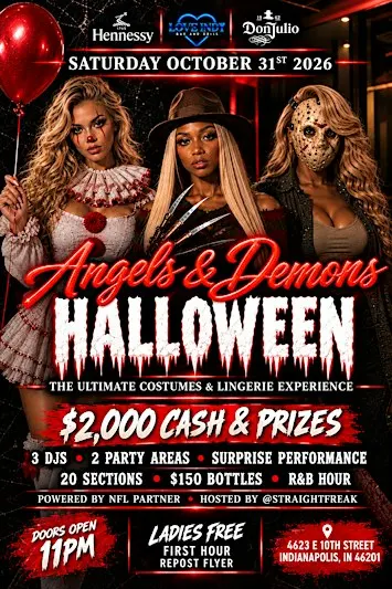 Angels & Demons Halloween Night! INDIANAPOLIS • 11PM