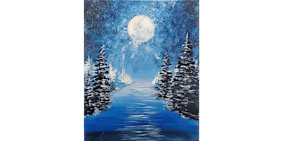 Blue Winter River - Paint and Sip in Norfolk | Classpop!™