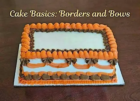 Cake Basics: Piping Borders and Bows!