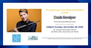 Denis Savelyev, Flute Recital & Masterclass