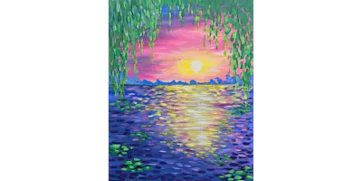 Monet Inspired Willow Glow - Paint and Sip in Phoenix | Classpop!™