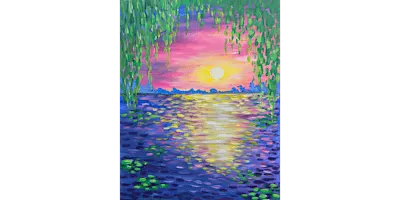 Monet Inspired Willow Glow - Paint and Sip in Phoenix | Classpop!™