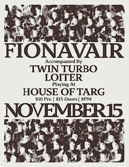 Fisher Collective Presents : Fionavair + Twin Turbo + Loiter