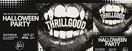 THRILLGOOD Halloween Party (R&B | Hip-Hop | Throwbacks | Singalongs)