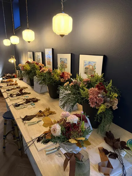 Stems at The Den: Fall Bouquet Making Workshop