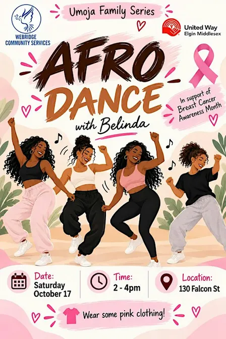 Free Afro-Dance in Support of Breast Cancer Awareness Month