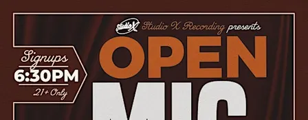 Open Mic Night at Studio X