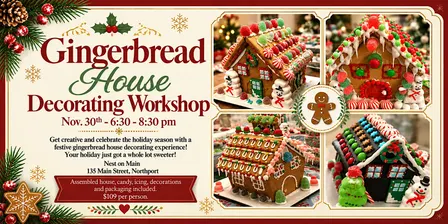NEW! Gingerbread House Decorating Workshop