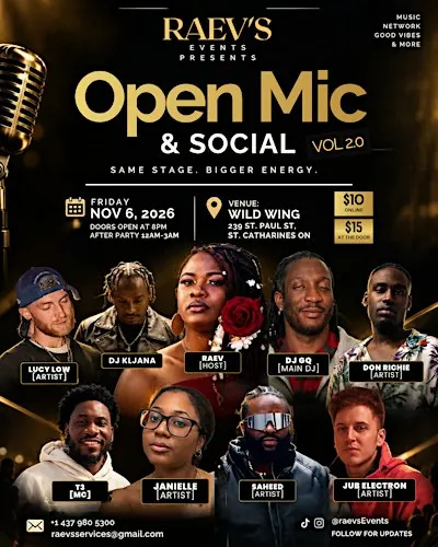 RAEV’s Open Mic & Social