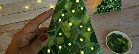 Make a Light Up Mosaic Tree