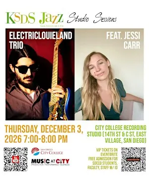 KSDS Jazz Studio Sessions: Electriclouieland Trio feat. Jessi Carr