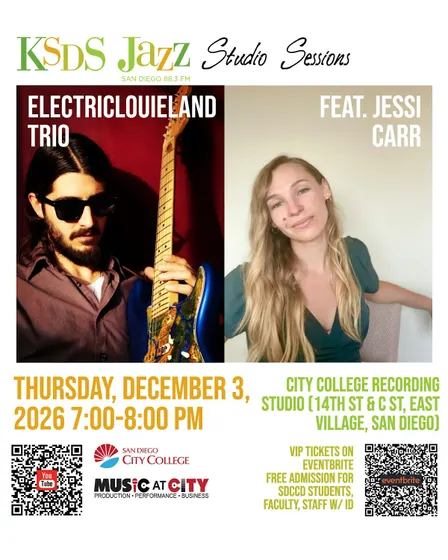 KSDS Jazz Studio Sessions: Electriclouieland Trio feat. Jessi Carr