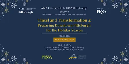 Tinsel and Transformation 2: Preparing Downtown PGH for the Holiday Season