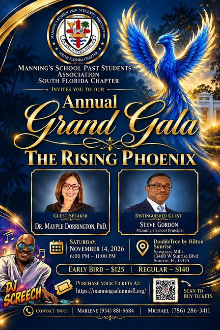 MANNING'S  SCHOOL PAST STUDENTS' ASSOC., S .FL CHAPTER  -   GALA 2026