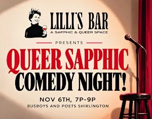 Lilli's Bar Presents Queer Sapphic Comedy Night!