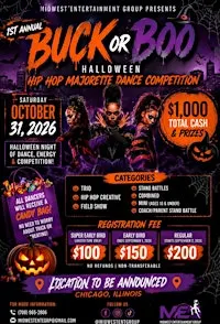 Buck or Boo Halloween dance competition 2026