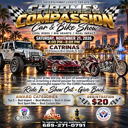 Chrome & Compassion Car/Bike Show