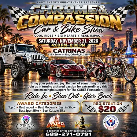 Chrome & Compassion Car/Bike Show
