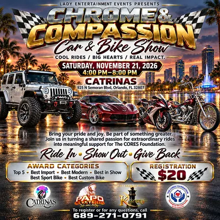 Chrome & Compassion Car/Bike Show