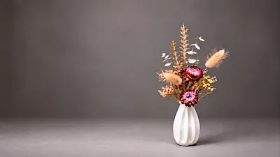 Ikebana Japanese Miniature Dried Flower Arrangement Workshop