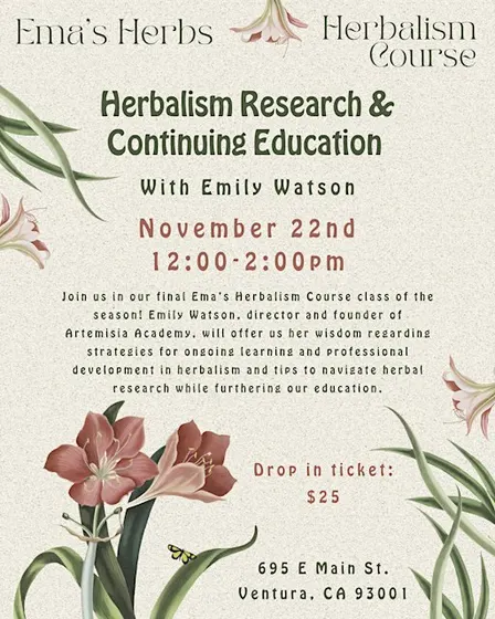 Herbalism Research & Continuing Education with Emily Watson