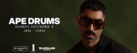 Ape Drums — Live at Harriet’s Rooftop | November 8th