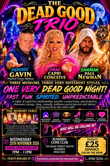 Dead Good Trio: Mediumship Drag & Psychic Entertainment | Northampton