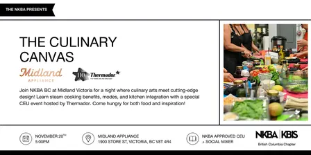 NKBA BC Presents: CEU by Thermador: Steam Cooking in Today’s Kitchen