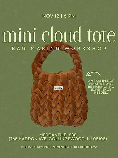 Mini Cloud Tote Bag Making Workshop