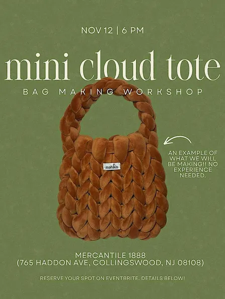 Mini Cloud Tote Bag Making Workshop