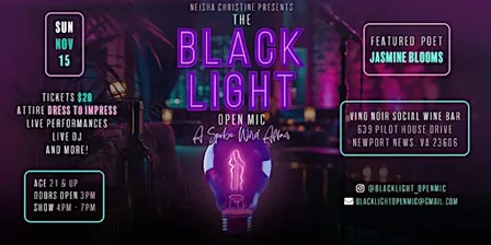 The Black Light Open Mic: A Spoken Word Affair