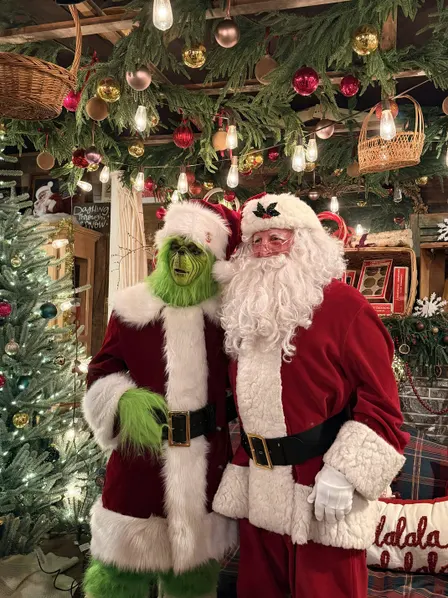Cookie decorating with Santa & The Grinch