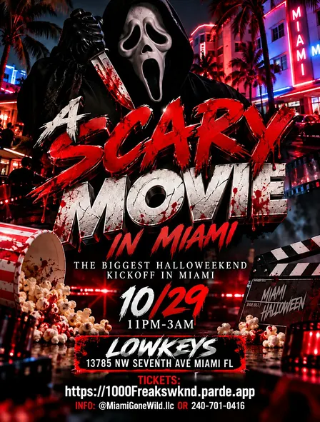 A SCARY MOVIE IN MIAMI! HALLOWEEN WEEKEND KICKOFF