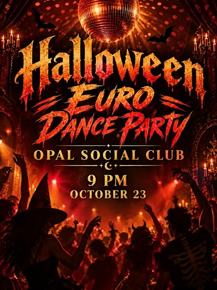 European Halloween Party at Opal Social Club