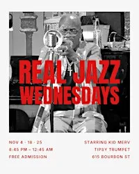 Real Jazz Wednesdays Starring Kid Merv (Nov 18)