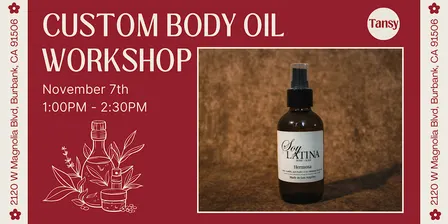Custom Body Oil Workshop