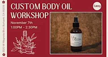 Custom Body Oil Workshop