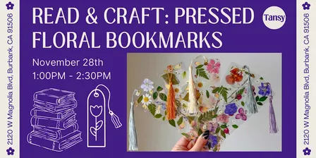 Read & Craft: Pressed Floral Bookmarks