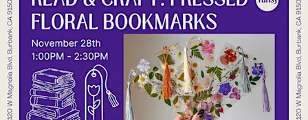 Read & Craft: Pressed Floral Bookmarks