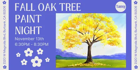 Fall Oak Tree Paint Night with Stormy Tripp