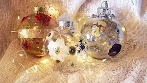 Make Pressed Flower Christmas Ornaments (Adult Workshop)