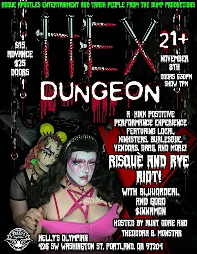 HEX Dungeon: A Kink Positive Performance Experience at Kelly's Olympian