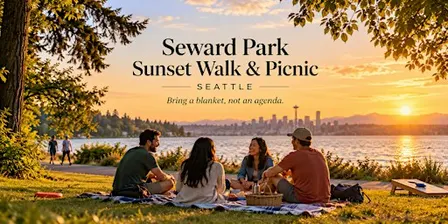 Seward Park Sunset Walk & Picnic - Seattle