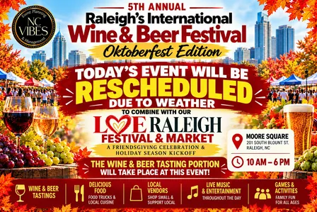 Raleigh's 5th Annual International Wine & Beer Oktoberfest! FREE Admission